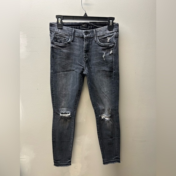 MOTHER Undone Hem Looker Ankle Jeans Size 27 - Picture 3 of 9